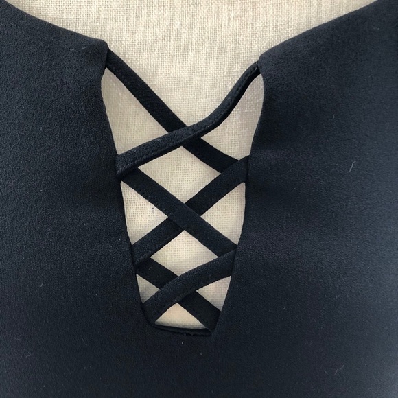 🎄 Le Chateau LBD black dress mini SZ M - Picture 5 of 11